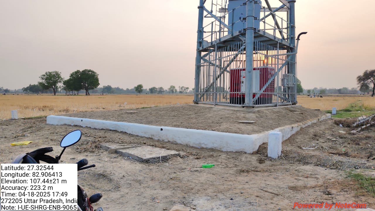 GBT Site – Tower Erection, Cabling & Equipment Installation